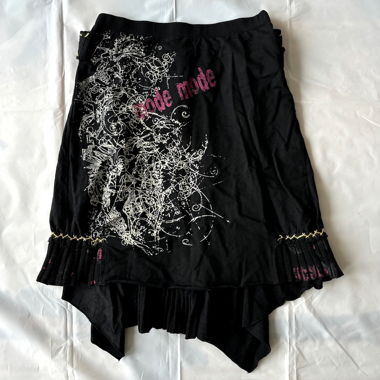 “Cyber girl” cyber sigilism tattoo style skirt