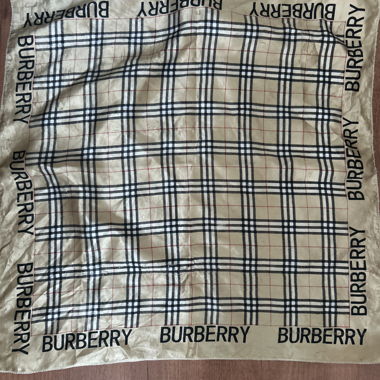Burberry square silk scarf