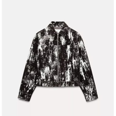 Zara Jacke aus Samt und Denim