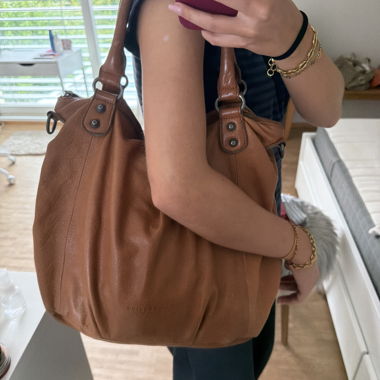 Borsa in pelle marrone Liebeskind