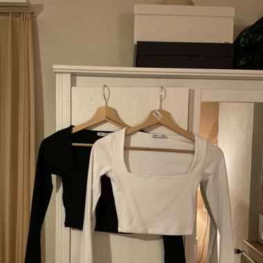 Langarm Crop Top (im Doppelpack)