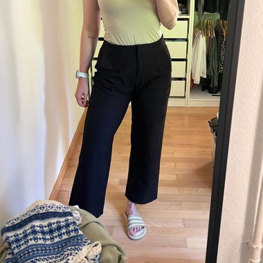 Black Straight Leg Pants