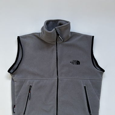 The North Face Fleece Weste Jacke grau