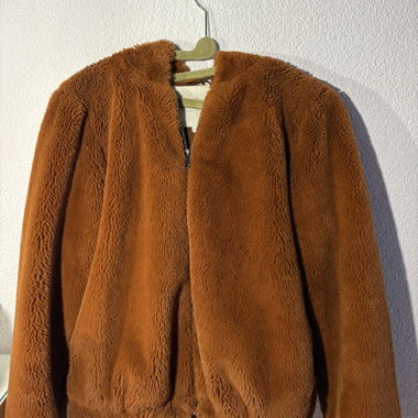 Braune, flauschige Tom Tailor Winterjacke