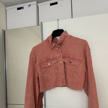 Veste en jeans rose 
