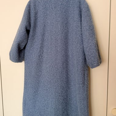 Cappotto in lana blu