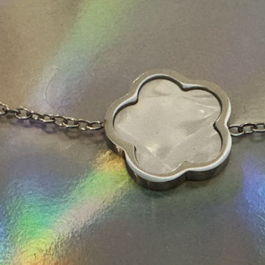 Armband silber-weiss 