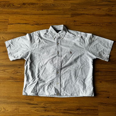 Camicia Ralph Lauren a maniche corte - cropped - taglio boxy