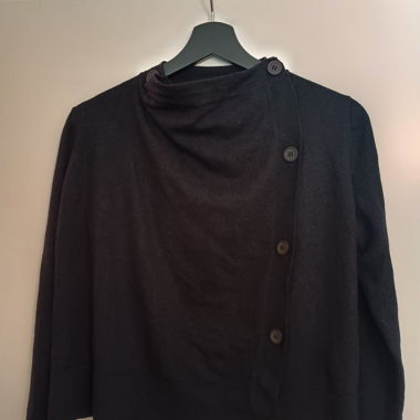 Cardigan asymétrique noir de Cos