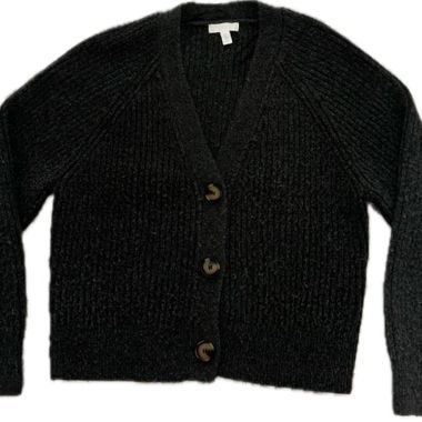 Dunkelgrauer Strickcardigan