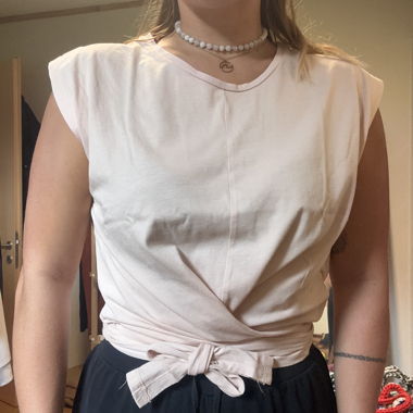 Top incrociato Essenza rosa taglia M