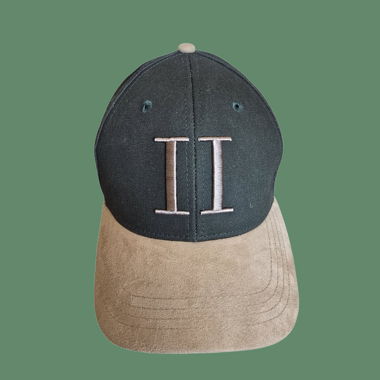 LES DEUX Cappellino verde con visiera beige