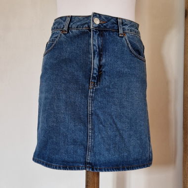 Minigonna in jeans blu