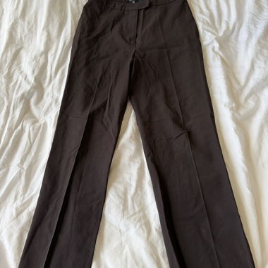Brown tailored trousers