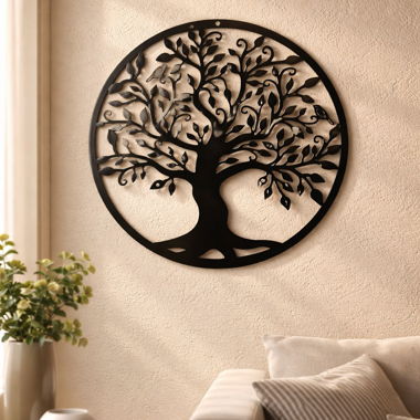 Décoration murale arbre de vie métal