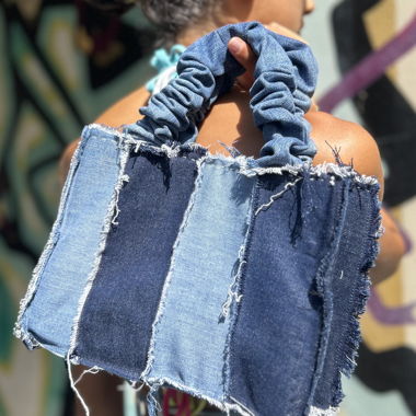 Handmade denim bag