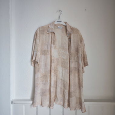 Retro Light rosé silk blouse