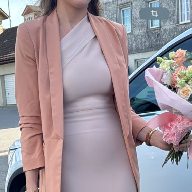 Kleid midi rosa