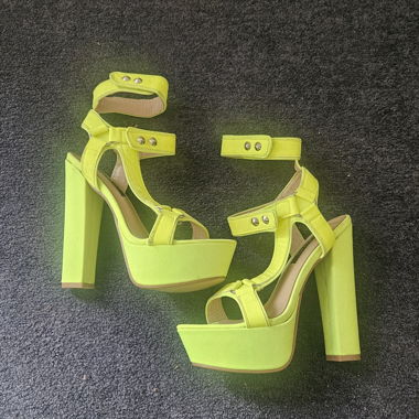 Piattaforma Giallo Neon Hee