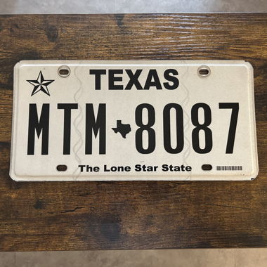 US-Kennzeichen, Texas MTM 8087 BXJ