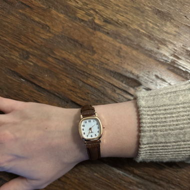 Vintage Style Uhr - neue Batterie