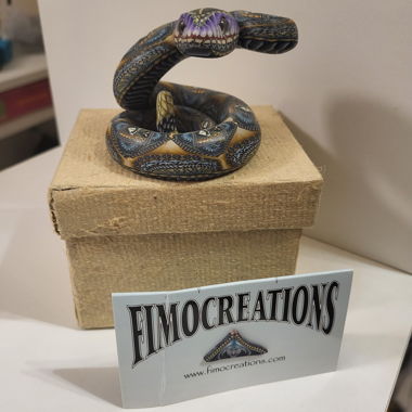Figurine de serpent Fimo