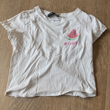 Weisses T-Shirt mit Melone 