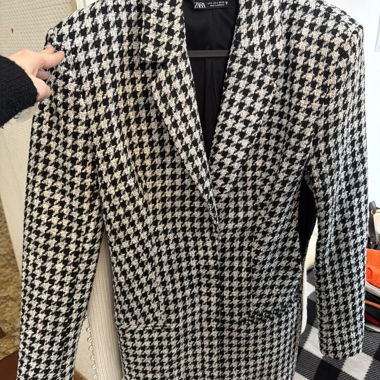 Zara Blazer-Kleid Hahnentritt