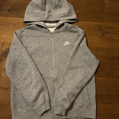 Grey Nike Zip Hoodie