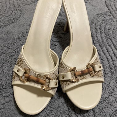 Designer-Mules Beige
