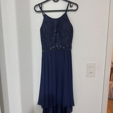 Robe de soirée bleu foncé