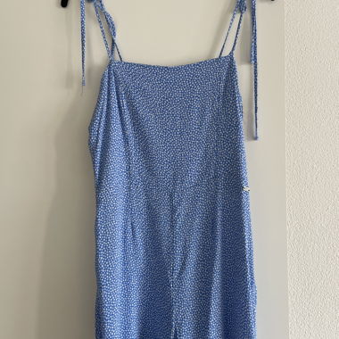 Combi short d’été bleu fleurie taille M