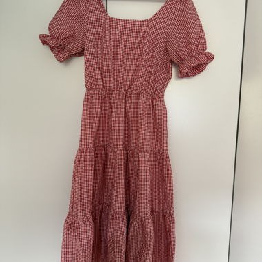Kleid rot kariert