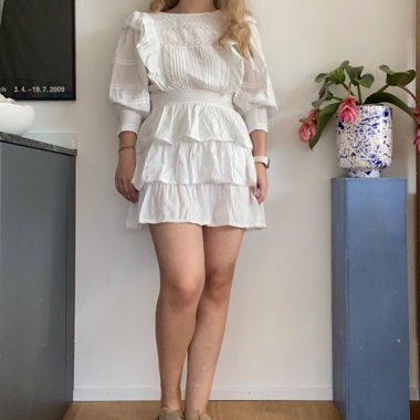 Robe Boho High Spirits à Volants blanche Taille 38