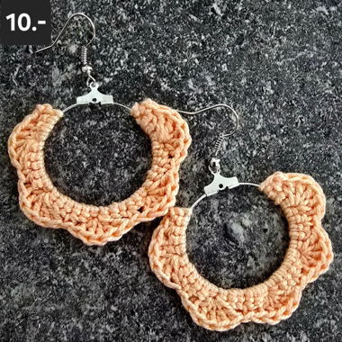 Boucles d'oreilles en crochet - fait main 