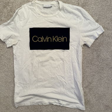 Chemise Calvin Klein avec logo bleu foncé