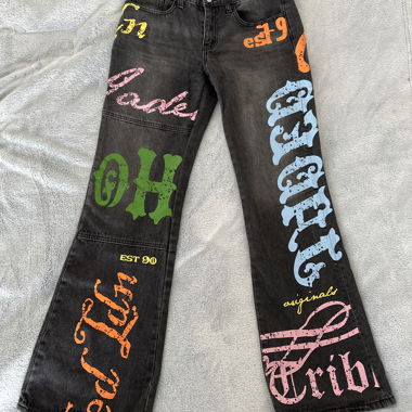 Jeans Jaded London à graffiti
