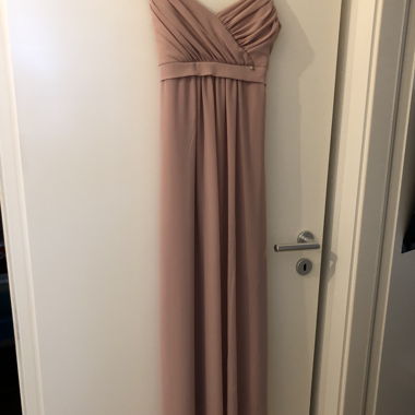 Robe longue rose 