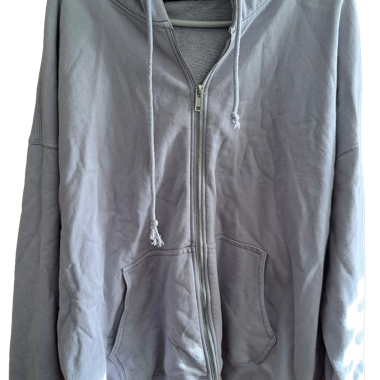 Grey Brandy Melville Zip Hoodie