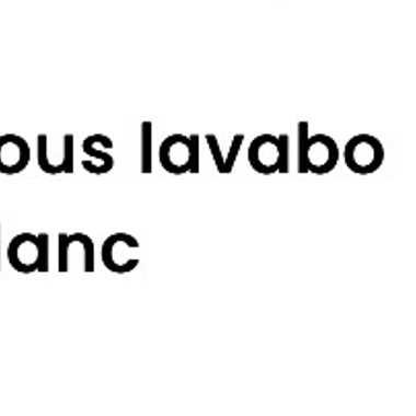 Meuble sous lavabos