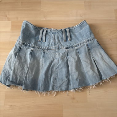 Jupe en jean Zara avec plis