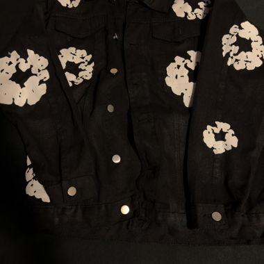 Veste en jean Denim Tears noire