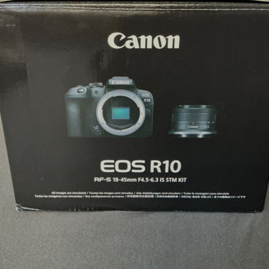 Canon EOS R10 kit neuf,objectif 85mm et adaptateur