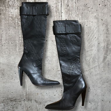 Bottes à genou des années 2000 à talon