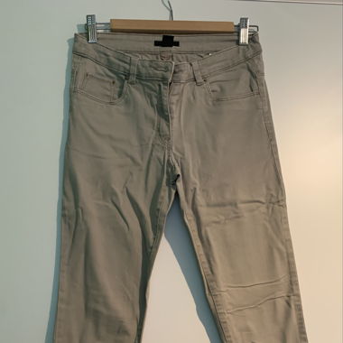 beige Jeanshose