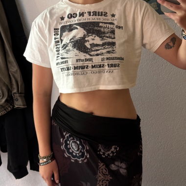 White Crop Top H&M