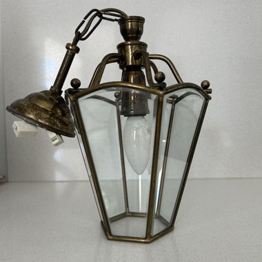 Lampe Suspendue Dorée