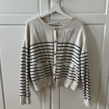 &other Stories striped cardigan L