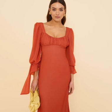 Abito Lady Pipa Florentina terracotta/rosso