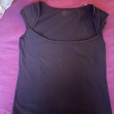 Schwarzes Kurzarm-Top - Brandy Melville